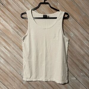 Hugo Boss White Sleeveless Top
